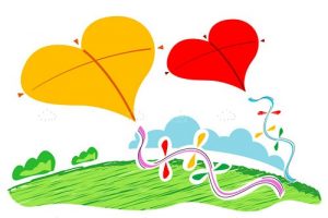 Heart shape  kites